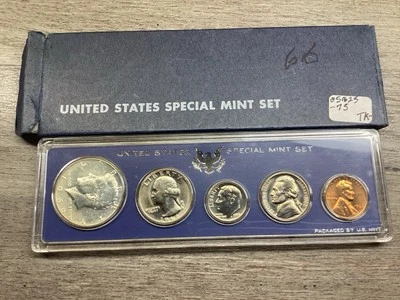 1966 Special Mint Set SMS with 5 Coins in OGP and Silver Kennedy 051625 75tk - Image 1 of 4