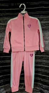 Chaqueta de traje de pista Hurley para niños pequeños 2 piezas con pantalones de chándal en rosa talla 2T nueva con etiquetas  - Imagen 1 de 17