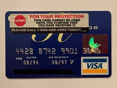 Tarjeta de crédito Comcast Rewards con pegatina de activación▪️1997 Exp versión sin firmar 2 Foto 1 de 2