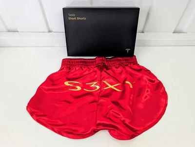 Tesla Short Shorts Red Sexy Authentic Elon Musk S3XY NEW! - Size XS - Image 1 of 4