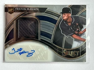 2021 Panini Select Rookie Jersey Auto /299 Triston McKenzie #RJA-TM Auto RC - Picture 1 of 2