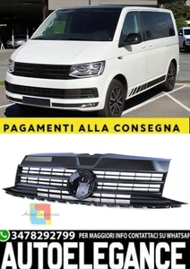 Gitter Vorne Schwarz Glänzend für VW T6 Bus/Transporter 2015 – 2019 - Bild 1 von 8