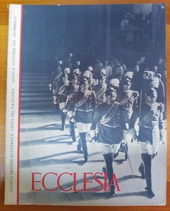ECCLESIA - RIVISTA MENSILE ILLUSTRATA -CITTA' DEL VATICANO-ANNO X-1951 NUM 10 - Foto 1 di 1