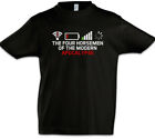 T-Shirt The Four Horsemen Of The Modern Apocalypse Jungen Fun Geek Nerd kein Signal