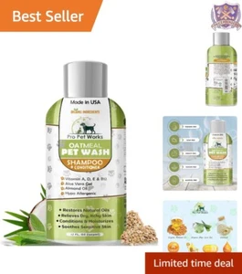 Oatmeal Dog Shampoo & Conditioner 17oz 5-in-1 Organic Tearless for Sensitive ... - Picture 1 of 8