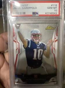 PSA 10 2014 Topps Finest Jimmy Garoppolo Rookie RC Card # 116 - Picture 1 of 2