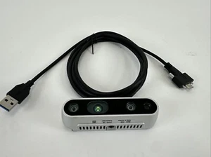 Intel RealSense Tiefenkamera D435 silber mit Verriegelung USB C auf C Kabel - Bild 1 von 5