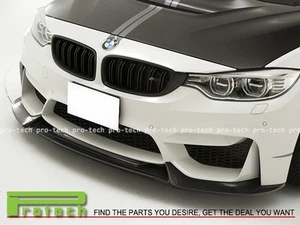 BMW F82 M4 F80 M3 2015+ VR Style Carbon Fiber Front Bumper Add-On Lip CF - Picture 1 of 4