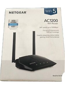 NETGEAR Ac1200 Dual Band WiFi Router Model R6120 Original Packaging Barely Used
