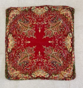 Pottery Barn Paisley Pillow Cover Double-Sided BoHo Cotton Linen Blend - Picture 1 of 4