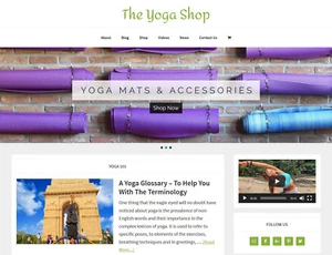 [NEW DESIGN] * YOGA * store blog website business for sale turnkey AUTO CONTENT - Picture 1 of 5