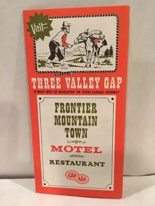 Folleto y mapa Three Valley Gap Frontier Mountain Town 1970 - Imagen 1 de 5