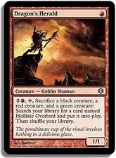 Dragon's Herald FOIL Shards of Alara NM Red Uncommon MAGIC MTG CARD ABUGames