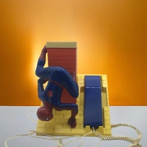 Spiderman Push Button Telephone Vintage Marvel 1984 Working Condition Landline - Picture 1 of 18