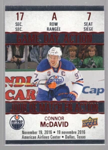 2017/18 Upper Deck Tim Hortons - Game Day Action #GDA-07 - CONNOR McDAVID - Picture 1 of 2