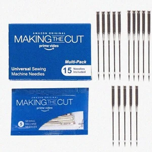 StitchMaster Universal Sewing Needles - 15 Count, Assorted Sizes 80/12, 90/14, 1 - Picture 1 of 7