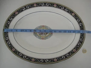 WEDGWOOD RUNNYMEDE DINNER SERVICE BONE CHINA 17 1/8" LRG OVAL MEAT PLATE PLATTER - Picture 1 of 11