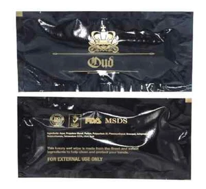 Toallitas húmedas OUD envoltura individual perfumadas húmedas toallas de mano y servilletas de viaje de lujo - Imagen 1 de 4