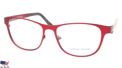 NUEVO MARCO GAFAS PRODESIGN DINAMARCA 1244 c.4021 ROJO 53-16-130 B40mm Japón Foto 1 de 4