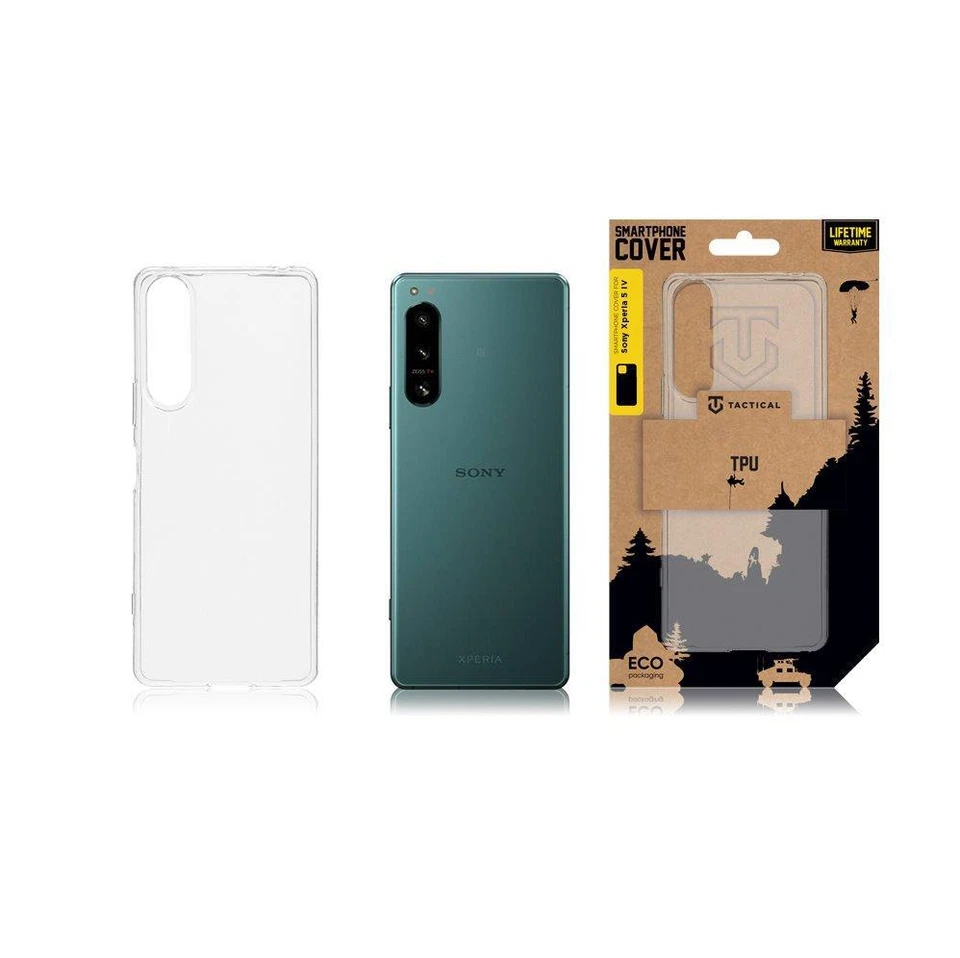 COVER CASE ORIGINALE TACTICAL per SONY XPERIA 5 IV in SILICONE TRASPARENTE - Immagine 1 di 1
