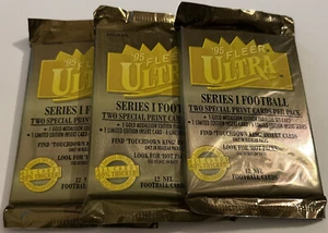 (3) 1995 Fleer Ultra Series 1 Football Packs - Hobby - Bild 1 von 1