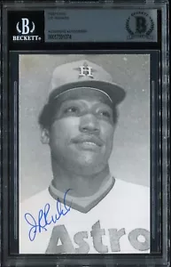 J.R. Richard Houston Astros - Real Photo Postcard - BAS Authentic Autograph - Picture 1 of 2