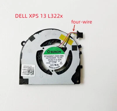 For Dell XPS 13 L321X L322x laptop cooling fan 046V55 46V55 008X6N 08X6N - Image 1 of 2