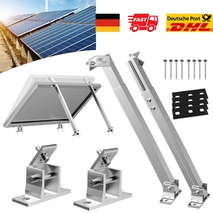 1-8SETs Aufständerung Solarmodul Halterung Balkonkraftwerk Flachdach PV 0% MwSt. - Bild 1 von 13