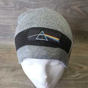 Anoma Pink Floyd Beanie Hat Mens One Size Gray Y2K Classic Rock Music Band Merch - Picture 1 of 10