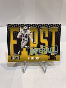 2023 Leaf Draft First Overall Gold Bo Jackson #6 Oakland Raiders