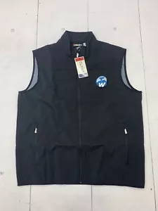 Clique Mens Black Embroidered Fullzip Vest Size XL - Picture 1 of 5