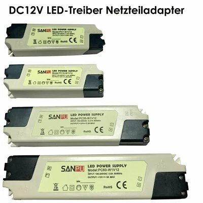 DC 12V LED Trafo Netzteil Treiber 7W-60W LED Driver Transformator IP20 Trafo - Bild 1 von 4