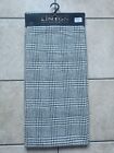 LINTON Direct Fabric Woven in England Grey Beige White Checkered 200cm x 140cm