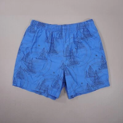 Baúl de baño vintage Polo Sport Ralph Lauren 6" para hombre grande azul estampado de velero Foto 1 de 4