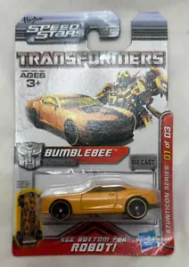 Hasbro Speed stars Transformers Bumblebee Die Cast Car Stunticon Series 01/03 - Picture 1 of 2