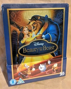 Disney BEAUTY AND THE BEAST Blu-Ray Zavvi UK Exclusive Limited Edition STEELBOOK - Picture 1 of 6