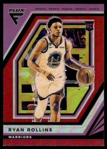 2022-23 Flux Red Prizm #239 Ryan Rollins RC Golden State Warriors