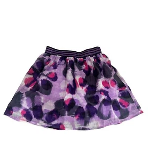 Kidpik Girls’ Flowy Skirt, Vivid Purple Print - Size M (10) - Picture 1 of 6