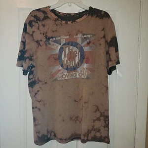 The Who Moving On Tour 2019 Bleached Designed Men's T-Shirt Size XL - Picture 1 of 4