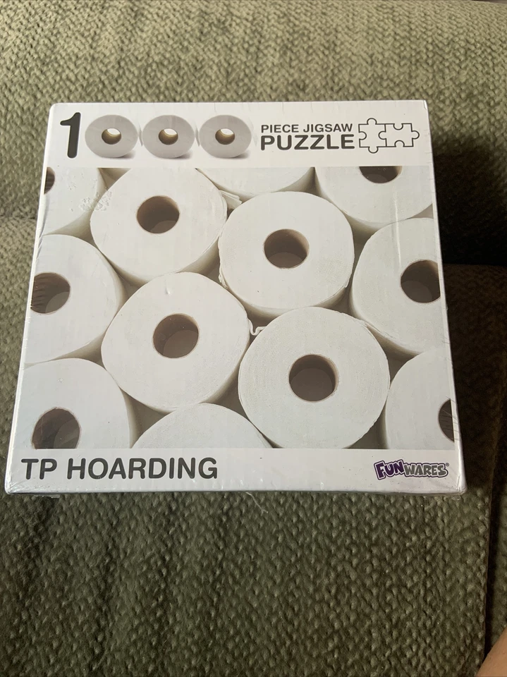TP Hoarding Toilet Paper Puzzle 1000 Piece Jigsaw Puzzle Funwares - Image 1 of 1