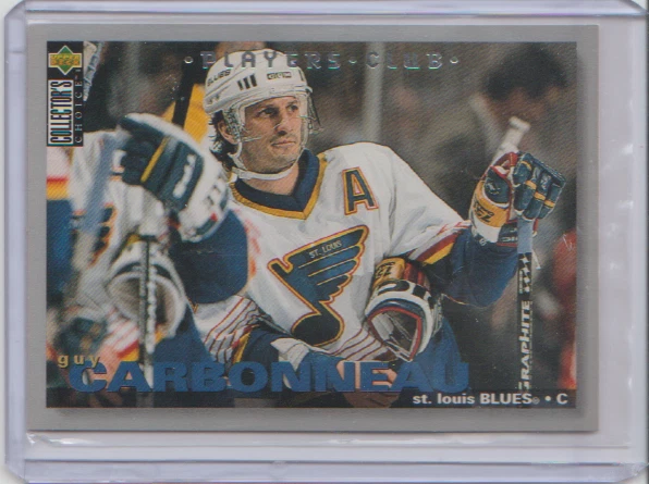 1995-96 Collector's Choice Player's Club Parallel Guy Carbonneau St. Louis Blues - Image 1 of 1