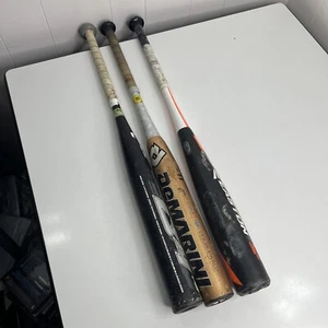 Lot Of 3 Little League Baseball Bats EASTON SL155210, Demarini CF4, Combat B4 - Picture 1 of 23