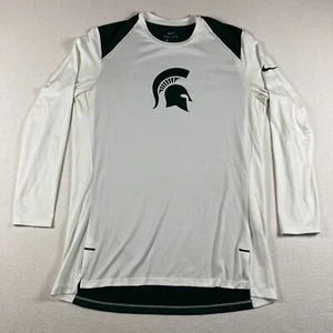Camisa Michigan St Spartans Para Hombre Mediana Blanca Verde Nike Dri-Fit Elite Tech NCAA - Imagen 1 de 14