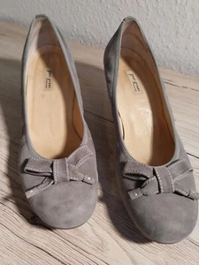 Paul Green Pumps Grau GR.6 1/2 , 39,5 Wildleder Schleife - Bild 1 von 7