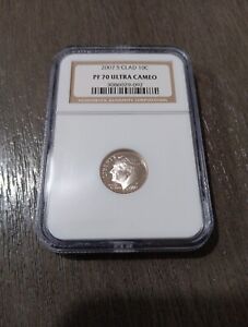 2007-S CLAD ROOSEVELT DIME , NGC PROOF 70 ULTRA CAMEO