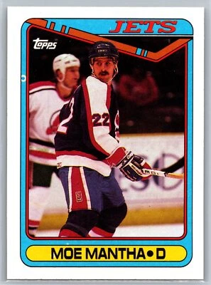 1990-91 Topps Moe Mantha Winnipeg Jets #354 - Image 1 of 2