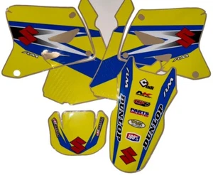 2002-2008 Suzuki RM125 RM250 Graphics Kit 21mil Gloss Motocross MX Decal Sticker - Picture 1 of 7