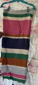 Multicolored soft knit Shawl/throw 28” x 70” - Picture 1 of 3