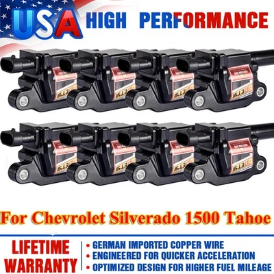 8 Ignition Coils UF413 For Chevrolet Silverado 1500 Tahoe GMC Yukon Sierra 5.3L - Image 1 of 4