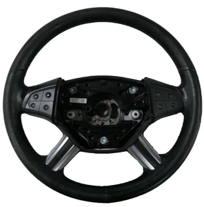 Lenkrad mit Schalter Leder Mercedes ML W164 164 A1648200511 A1644604703 - Bild 1 von 6